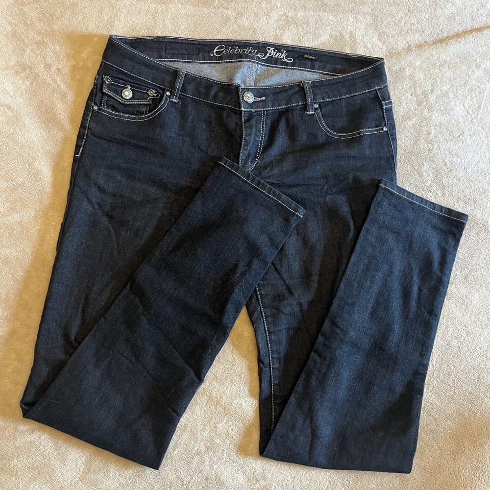 CELEBRITY PINK dark wash jeans
